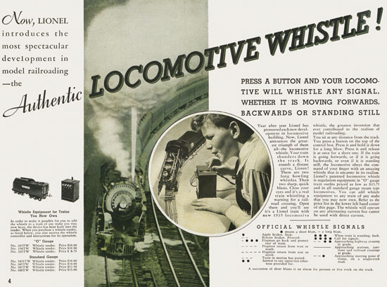 Lionel Trains catalog 1935