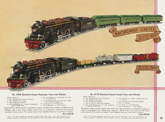 Lionel Trains catalog 1935