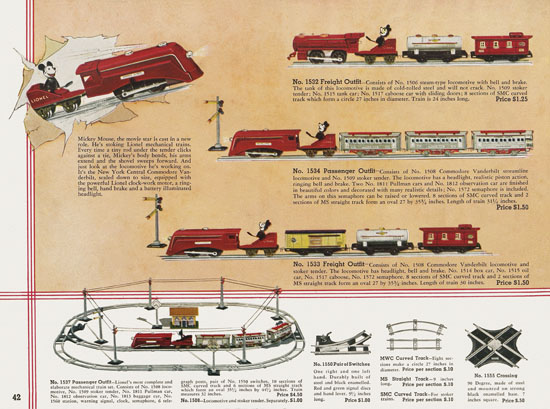 Lionel Trains catalog 1935