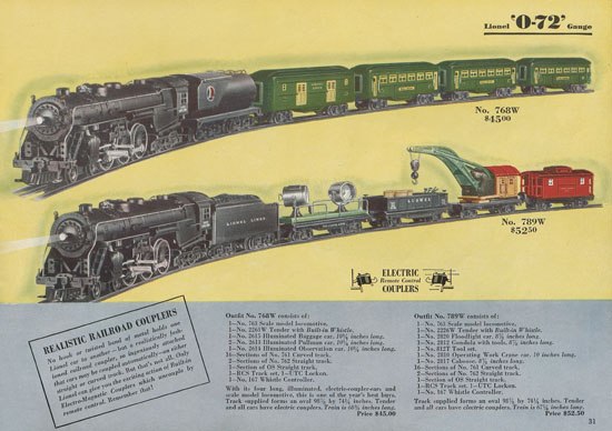 Lionel catalog 1940