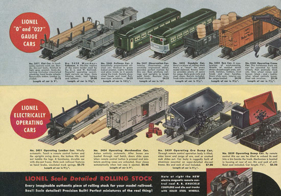 Lionel catalog 1947