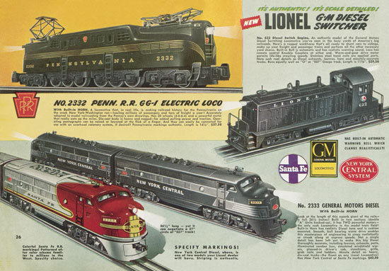 Lionel catalog 1949