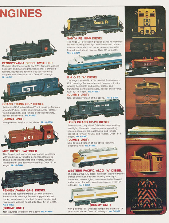 Lionel catalog 1974