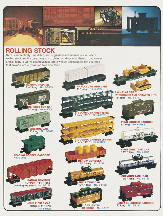 Lionel catalog 1974