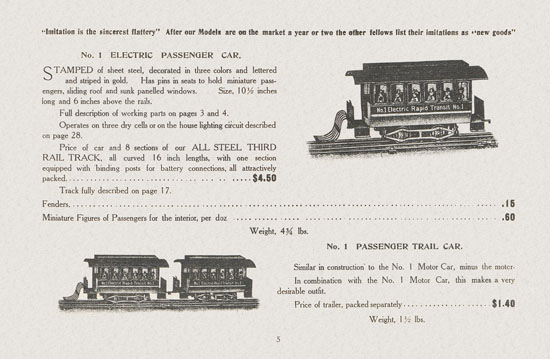 Lionel catalogue 1909