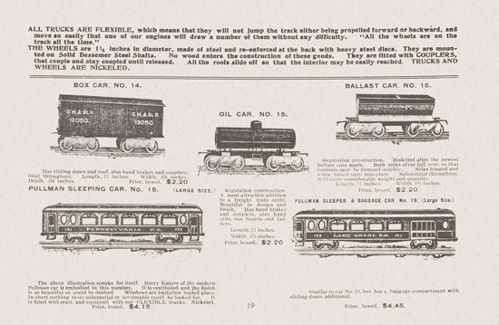 Lionel catalogue 1909