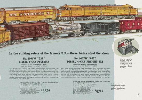 Lionel catalogue 1950