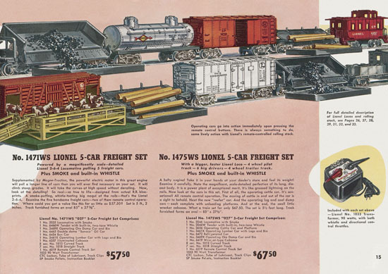 Lionel catalogue 1950