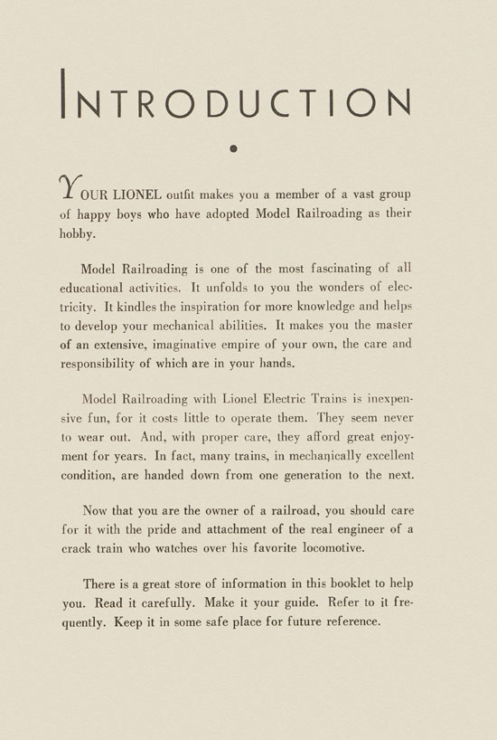 Lionel Instructions for Assembling and Operating 1936