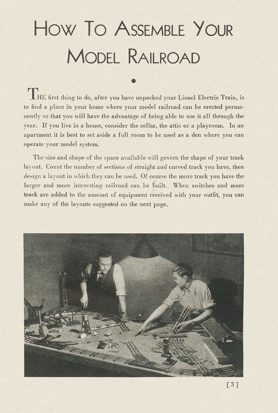 Lionel Instructions for Assembling and Operating 1936