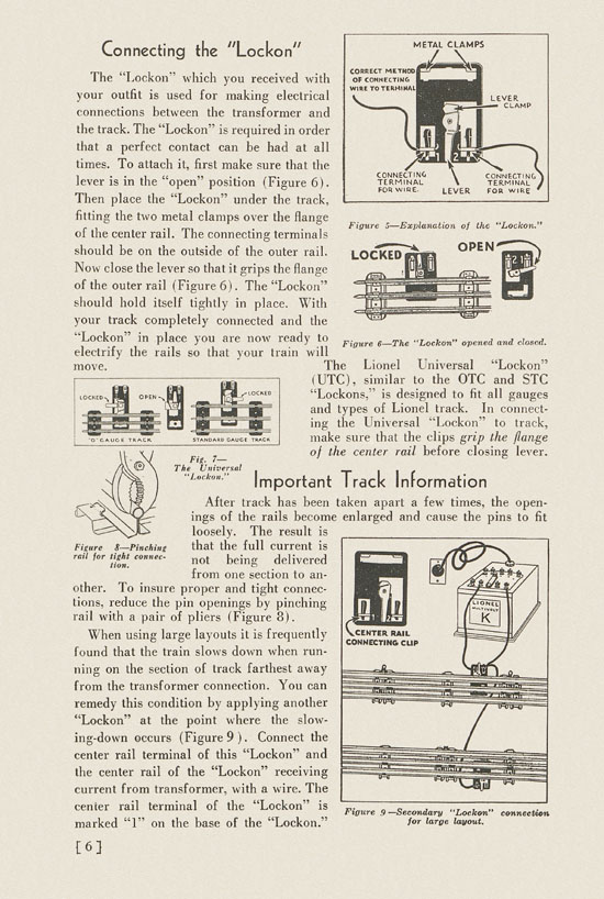 Lionel Instructions for Assembling and Operating 1936