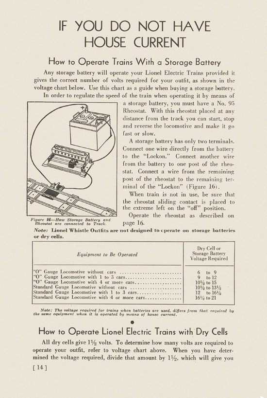 Lionel Instructions for Assembling and Operating 1936