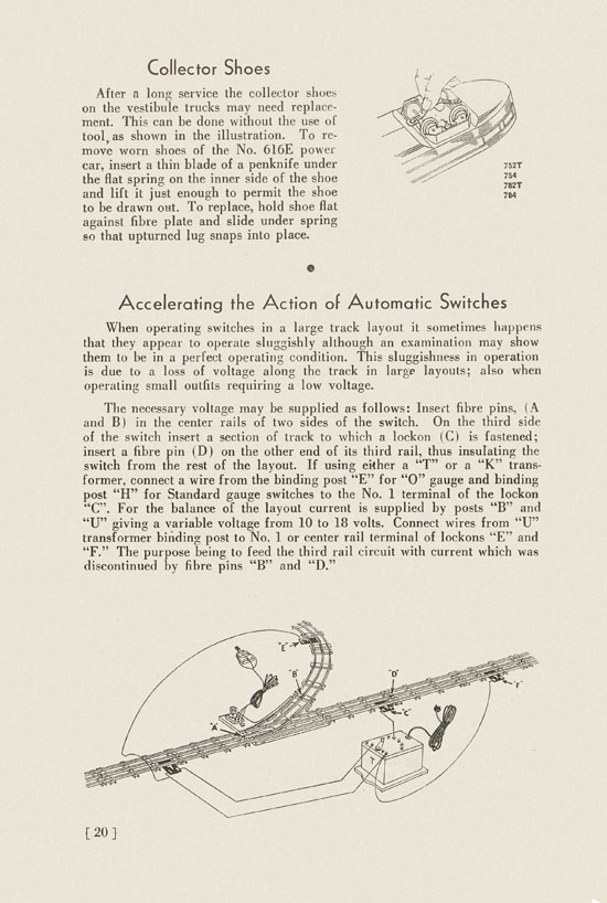 Lionel Instructions for Assembling and Operating 1936