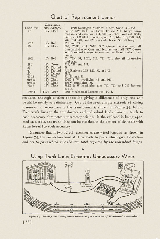 Lionel Instructions for Assembling and Operating 1936