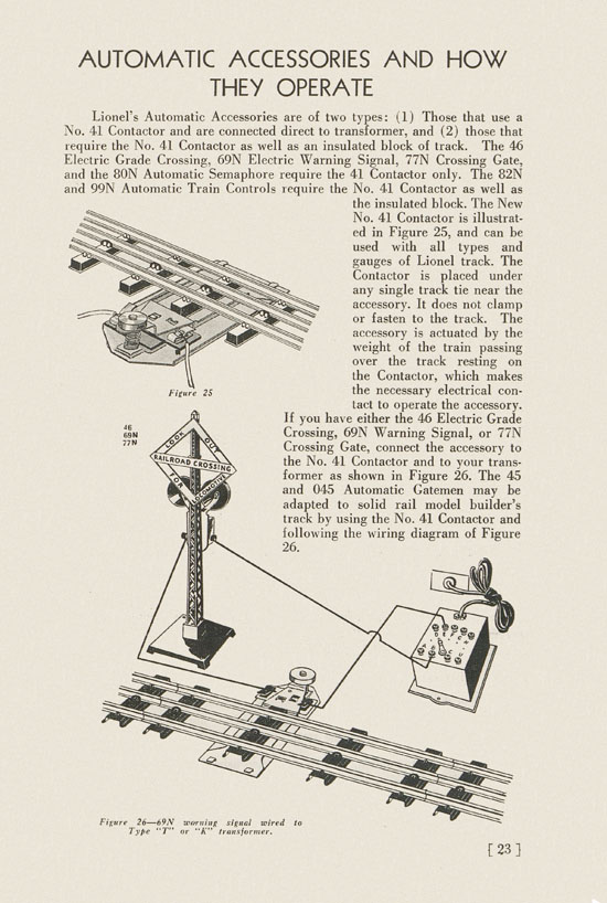 Lionel Instructions for Assembling and Operating 1936