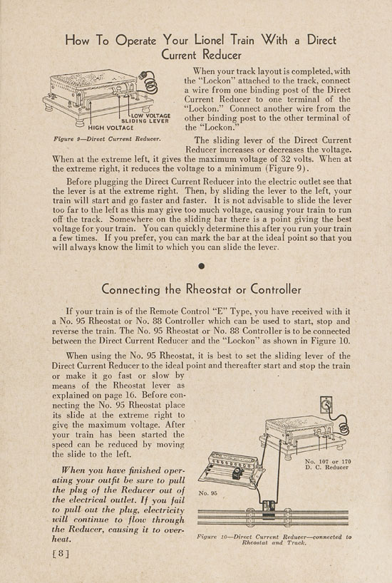 Lionel Instructions for Assembling and Operating 1938