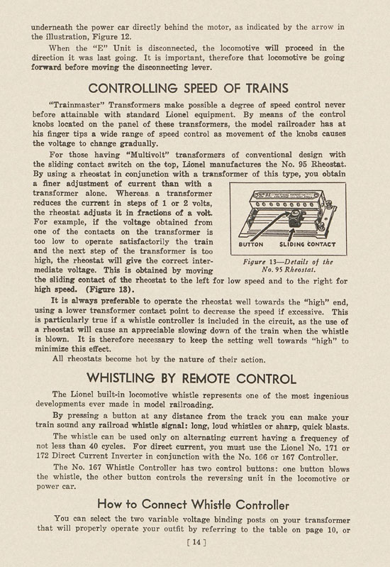 Lionel Instructions for Assembling and Operating 1939