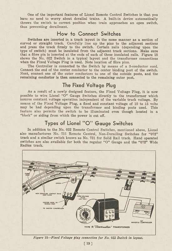 Lionel Instructions for Assembling and Operating 1939