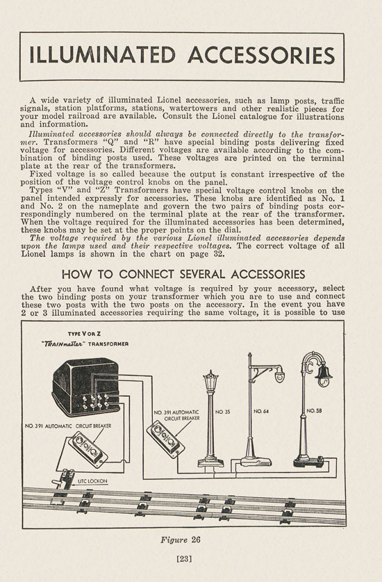 Lionel Instructions for Assembling and Operating 1946