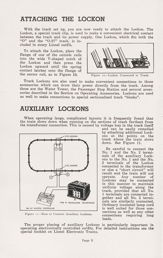 Lionel Instructions for Assembling and Operating 1947