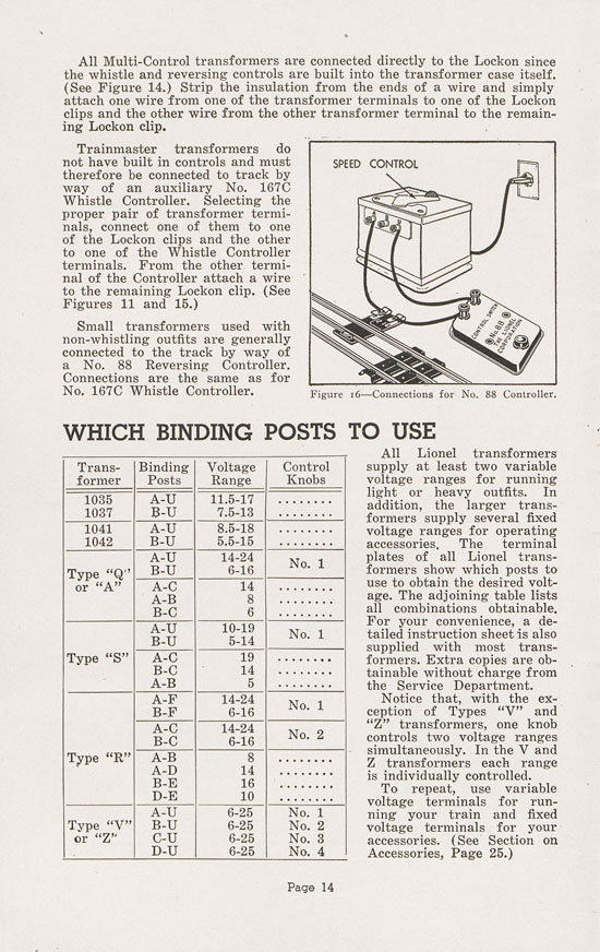 Lionel Instructions for Assembling and Operating 1947