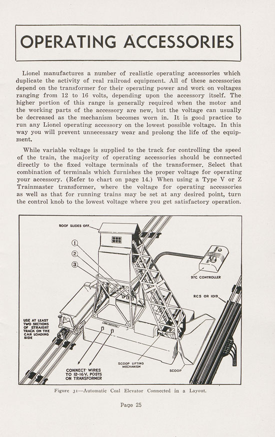 Lionel Instructions for Assembling and Operating 1947