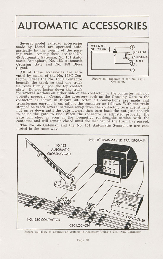 Lionel Instructions for Assembling and Operating 1947