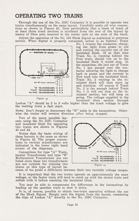 Lionel Instructions for Assembling and Operating 1947