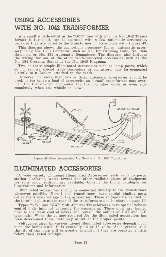 Lionel Instructions for Assembling and Operating 1948