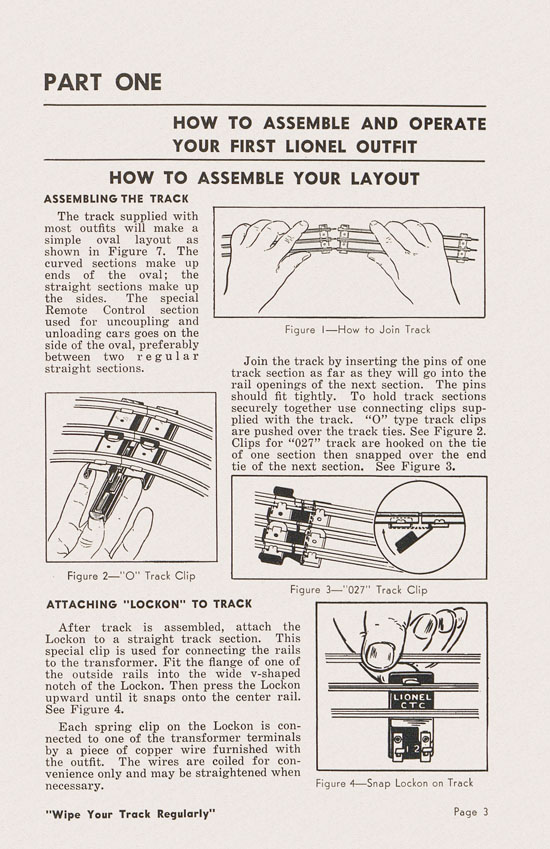 Lionel Instructions for Assembling and Operating 1950