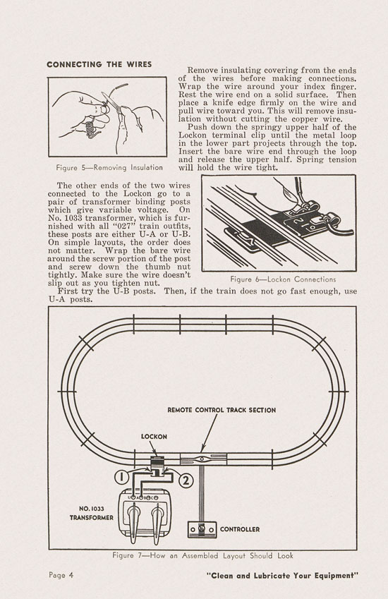 Lionel Instructions for Assembling and Operating 1950