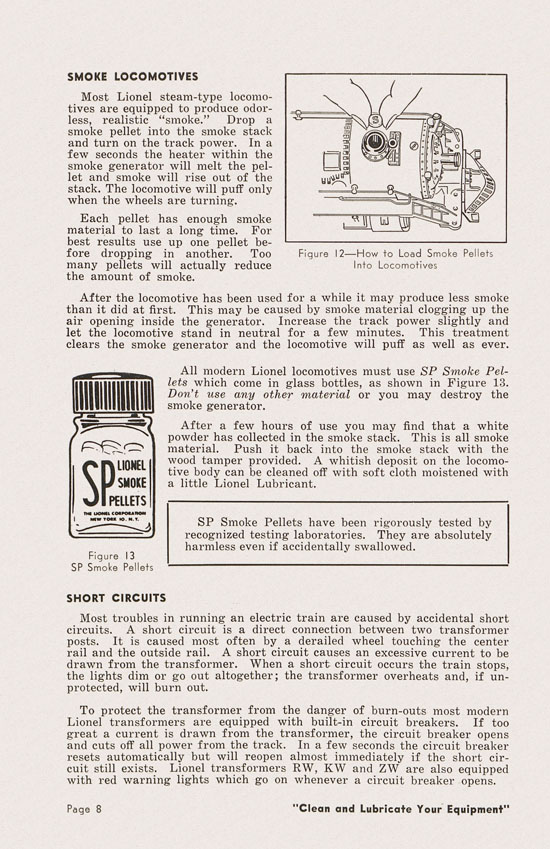 Lionel Instructions for Assembling and Operating 1950