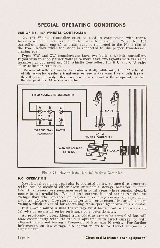 Lionel Instructions for Assembling and Operating 1950