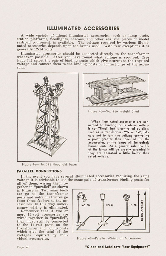 Lionel Instructions for Assembling and Operating 1950