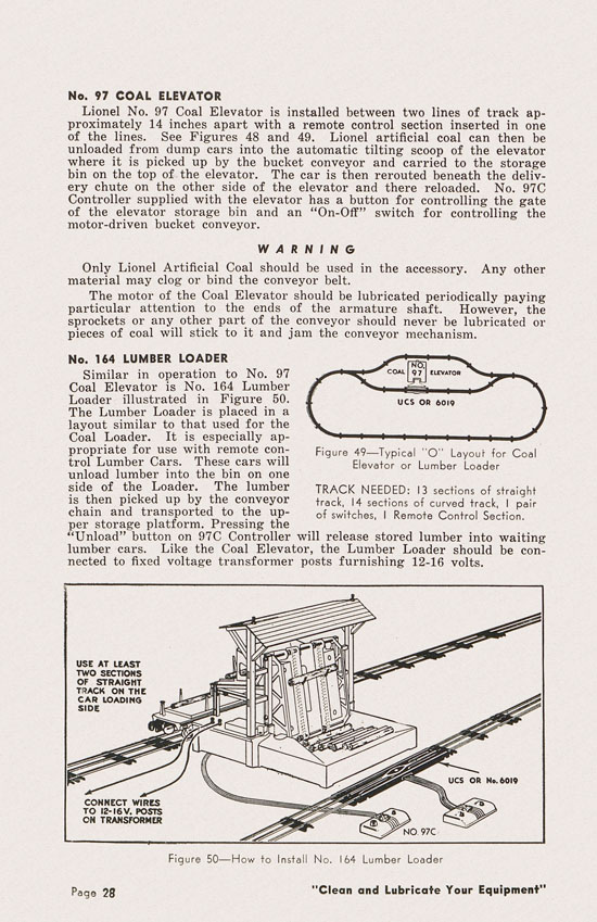 Lionel Instructions for Assembling and Operating 1950