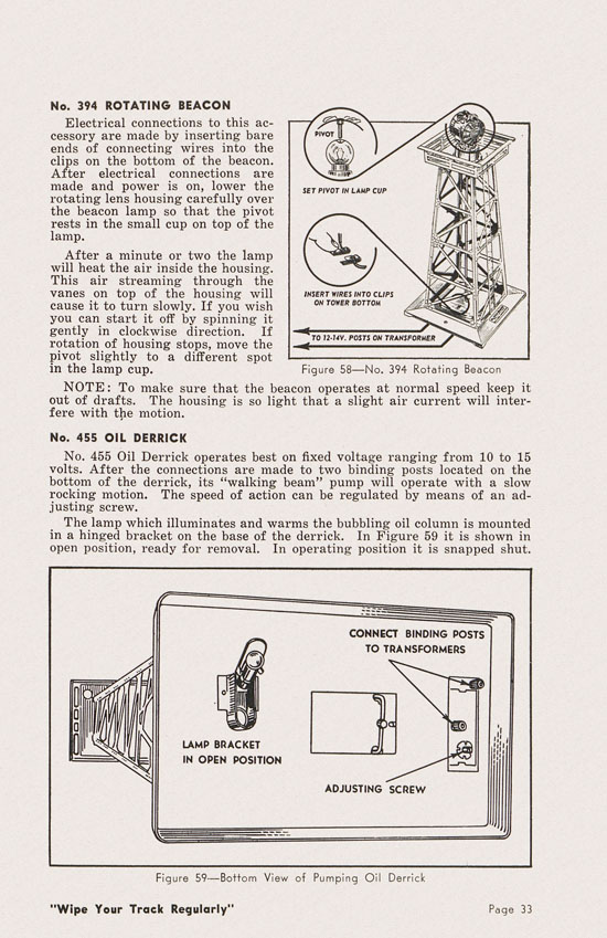 Lionel Instructions for Assembling and Operating 1950