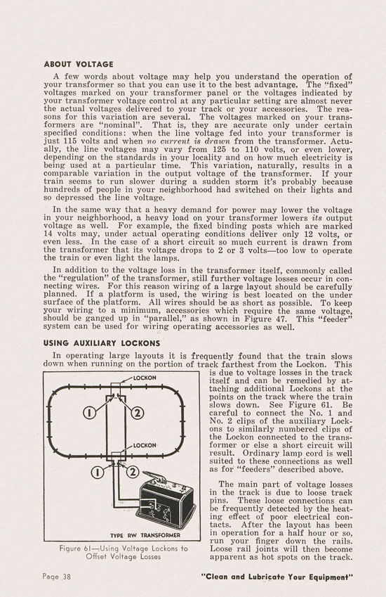 Lionel Instructions for Assembling and Operating 1950