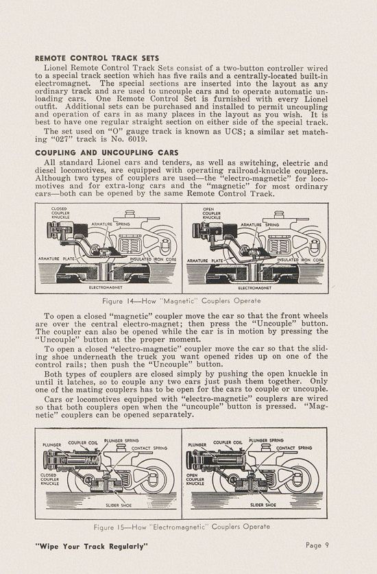 Lionel Instructions for Assembling and Operating 1951