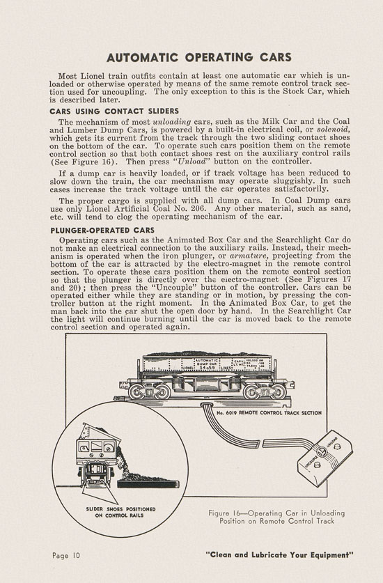 Lionel Instructions for Assembling and Operating 1951