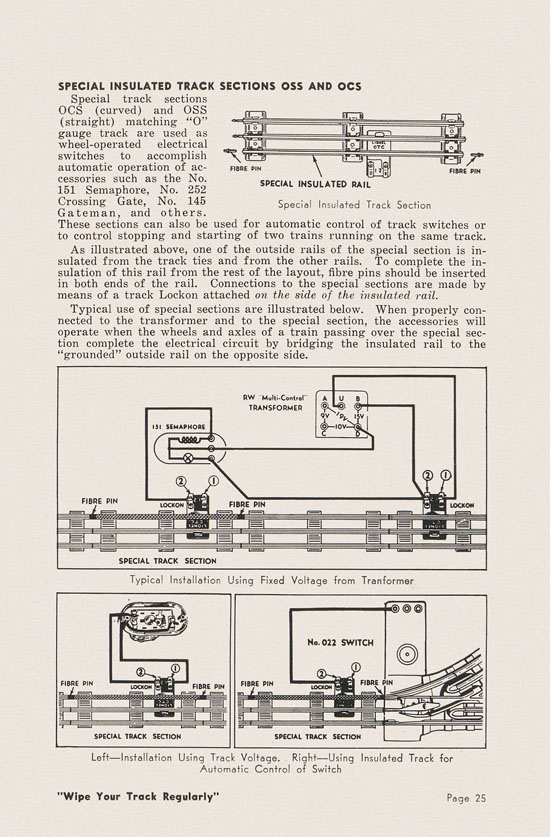 Lionel Instructions for Assembling and Operating 1951