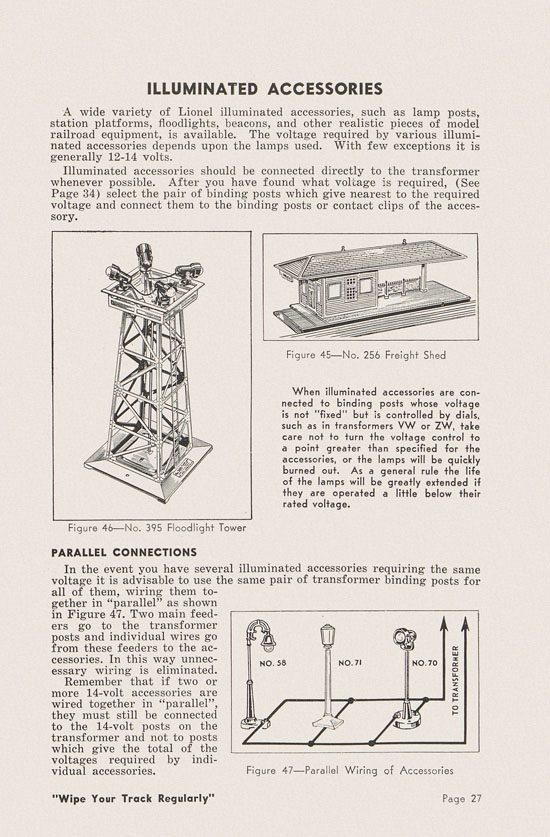 Lionel Instructions for Assembling and Operating 1951