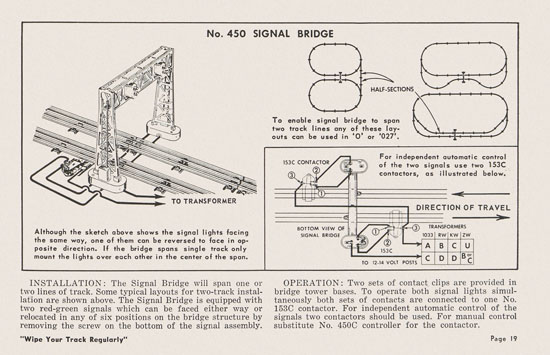 Lionel Instructions for Assembling and Operating 1953