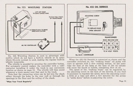 Lionel Instructions for Assembling and Operating 1953