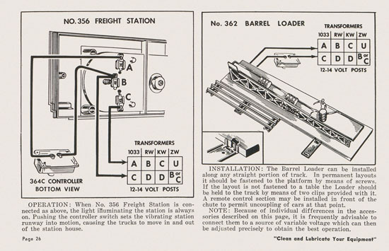 Lionel Instructions for Assembling and Operating 1953