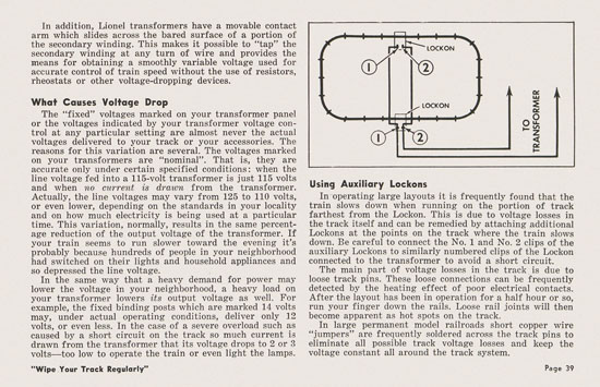 Lionel Instructions for Assembling and Operating 1953