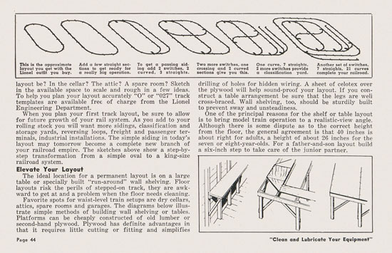 Lionel Instructions for Assembling and Operating 1953