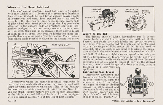 Lionel Instructions for Assembling and Operating 1953