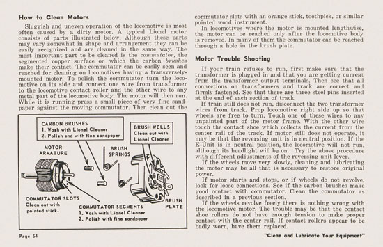 Lionel Instructions for Assembling and Operating 1953