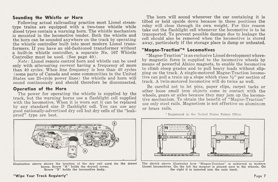 Lionel Instructions for Assembling and Operating 1955-1956