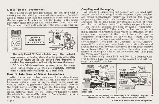 Lionel Instructions for Assembling and Operating 1955-1956